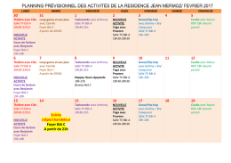 telecharger le planning