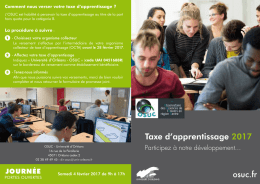 Taxe d`apprentissage 2017