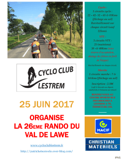 25 JUIN 2017 - cyclo lestrem