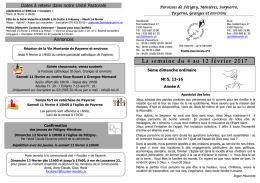 Messes hebdomadaires