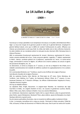 Le 14 Juillet à Alger -1909