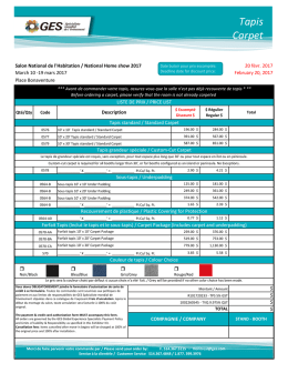 Tapis - Salon national de l`habitation