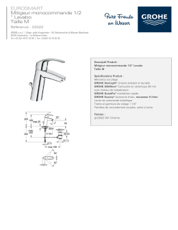 EUROSMART Mitigeur monocommande 1/2