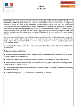 fiche UEAJ - Les services de l`&Eacute;tat en Indre-et