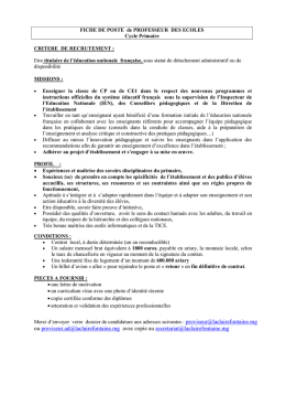 ou  avec copie au secretariat