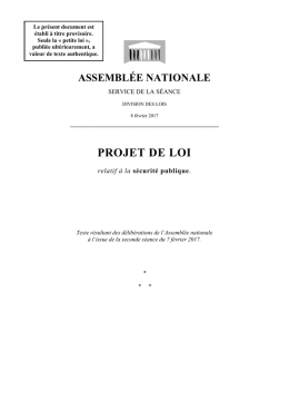 projet de loi - Assemblée nationale