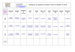 des permanences pour l`exposition