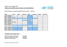 Examens de module 2017
