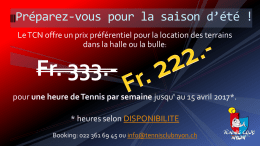 Id&eacute;e Cadeau au prix promotionel - Tennis