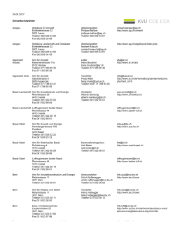 08.02.2017 Umweltschutz&auml;mter Aargau Abteilung f&uuml;r Umwelt