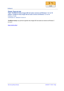 Forum: Trucs en vrac