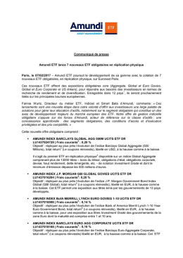 CP Amundi ETF nouveaux ETF obligataires