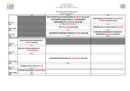 planning des rattrapages semestre 3