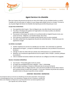 Agent Service &agrave; la client&egrave;le