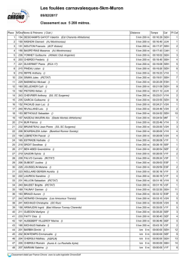 vainqueur du 5 km &agrave; MURON