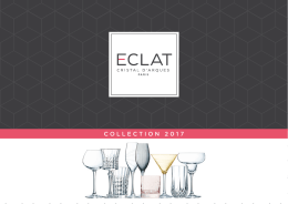 collection 2017 - Eclat Cristal d`Arques Paris