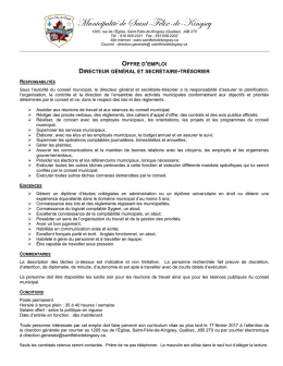 offre d`emploi - Saint