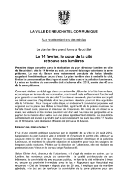 Comm plan lumi&egrave;re