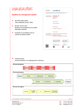Syst&egrave;me de management qualit&eacute;