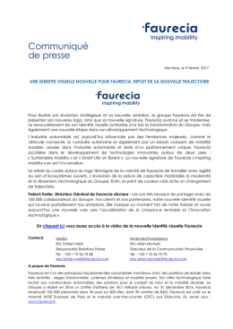 Communiqu&eacute; de presse