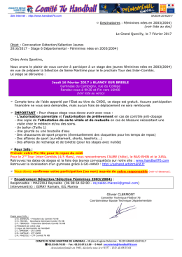 Convoc 03 04 feminines s6 16 02 2017