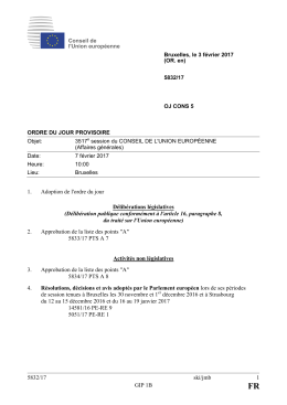 5832/17 ski/jmb 1 GIP 1B 1. Adoption de l`ordre du jour