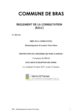 commune de bras - Marchés publics info