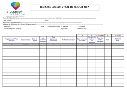 Registre du loueur 2017