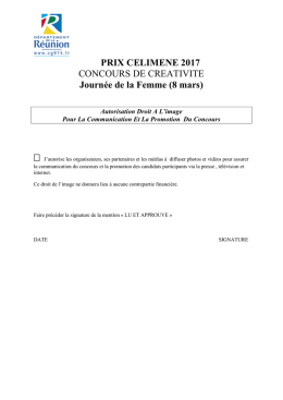 Autorisation - droit &agrave; l`image