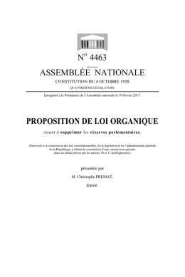 n° 4463 assemblée nationale proposition de loi organique