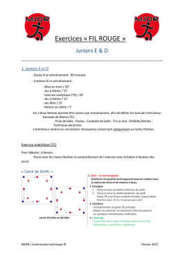 Exercices « FIL ROUGE