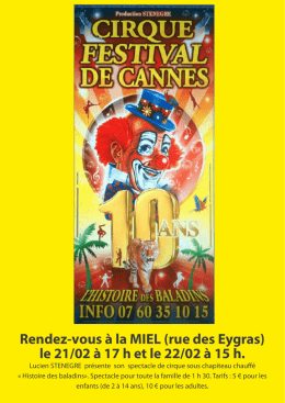 affiche de l`&eacute;v&eacute;nement