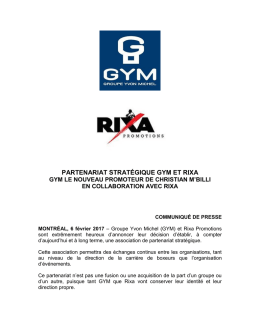 partenariat stratégique gym et rixa
