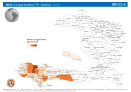 Haiti: Ouragan Matthew 3W