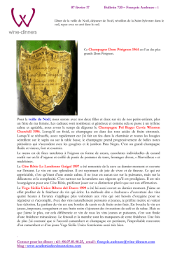 bulletin WD N° 720 170207 - Académie des vins anciens