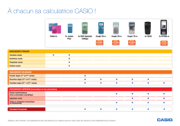 À chacun sa calculatrice CASIO