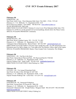 CVF / FCV Events February 2017 - Canadian Volkssport Federation