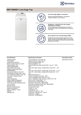 EWT1060SS1 Lave-linge Top