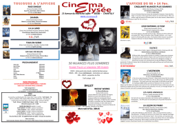 Programme Cinéma - Ville de Chantilly