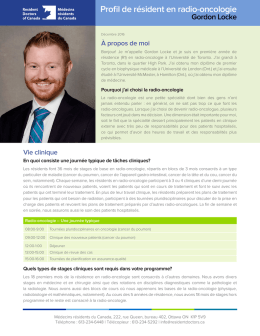 Dr Gordon Locke - Resident Doctors of Canada