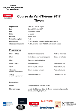 Program Thyon - Giron Contheysan