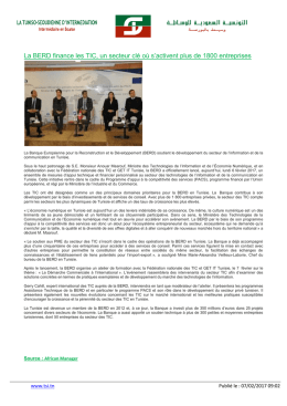 La BERD finance les TIC, un secteur clé où s`activent plus de