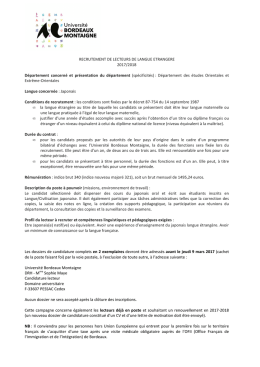 Fiche de poste lecteur japonais 2017-2018