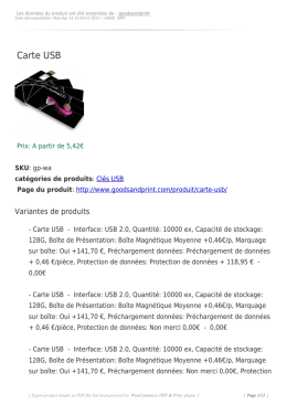 Carte USB