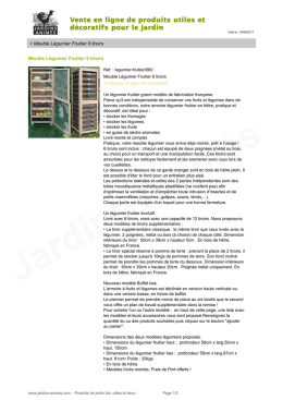 Meuble L&eacute;gumier Fruitier 6 tiroirs