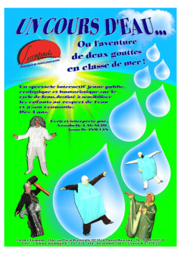 Spectacle sur le th&egrave;me de l`eau