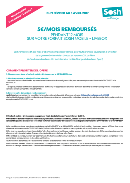 5€/mois remboursés