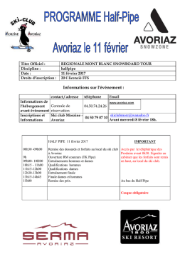 MB Snowboard Tour Morzine Avoriaz HP - Le comité Mont