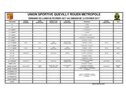 programme de la semaine