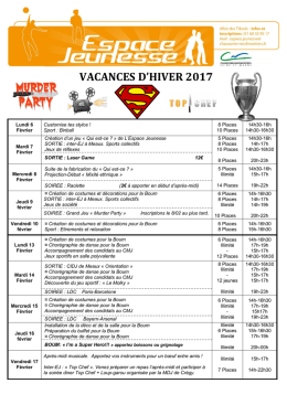 Consulter tout le programme